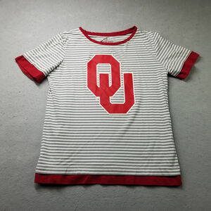 Oklahoma Sooners OU T-Shirt Womens Size M Striped Short sleeve Emerson Street